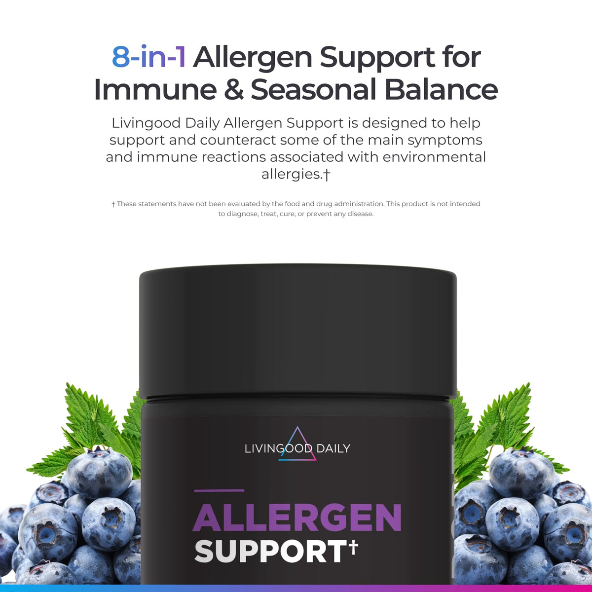 Livingood Daily Allergen Support Immune Supplement - 120 Capsules - image 3