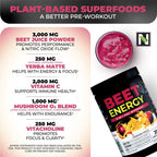 Nutrology Beet Energy O2 Pre Workout Powder Passion Fruit - 30 Servings - image 5