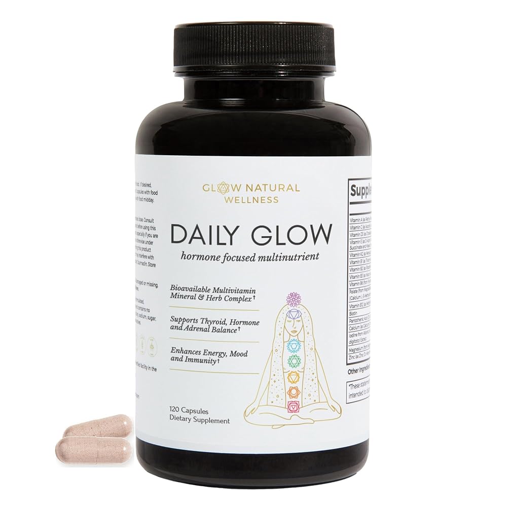 Glow Natural Wellness Daily Glow Multivitamin for Women - 120 Capsules