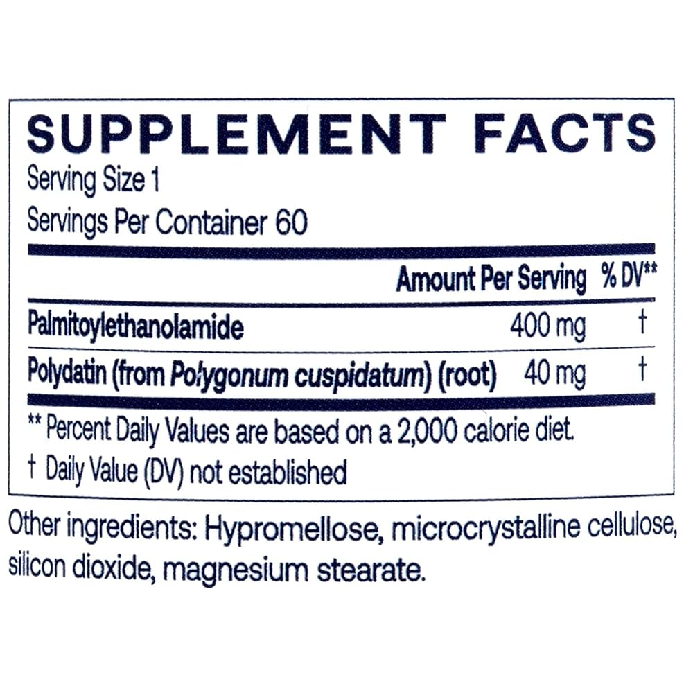 PEAlief PEA + Polydatin Bladder & Urinary Support - 60 Capsules - image 2