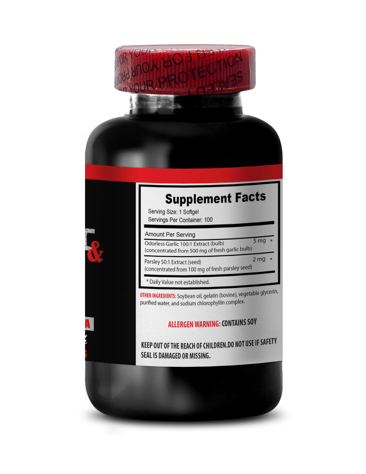 VIP VITAMINS Garlic & Parsley 600MG - 200 Softgels - image 4