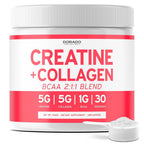 DORADO NUTRITION Creatine Monohydrate Powder with Collagen & BCAA - 30 Servings