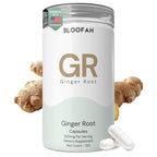 Bloofah Ginger Root 500mg 10:1 Extract Capsules - 120 Count