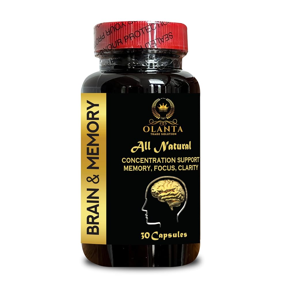 OLANTA TRADE SOLUTION Brain Memory Support Supplement - 60 Capsules