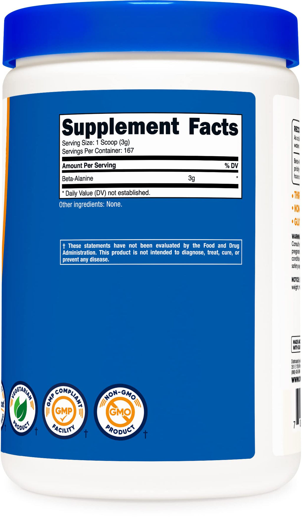 Nutricost Beta Alanine Powder - 1 kg (2 x 500g) - image 4