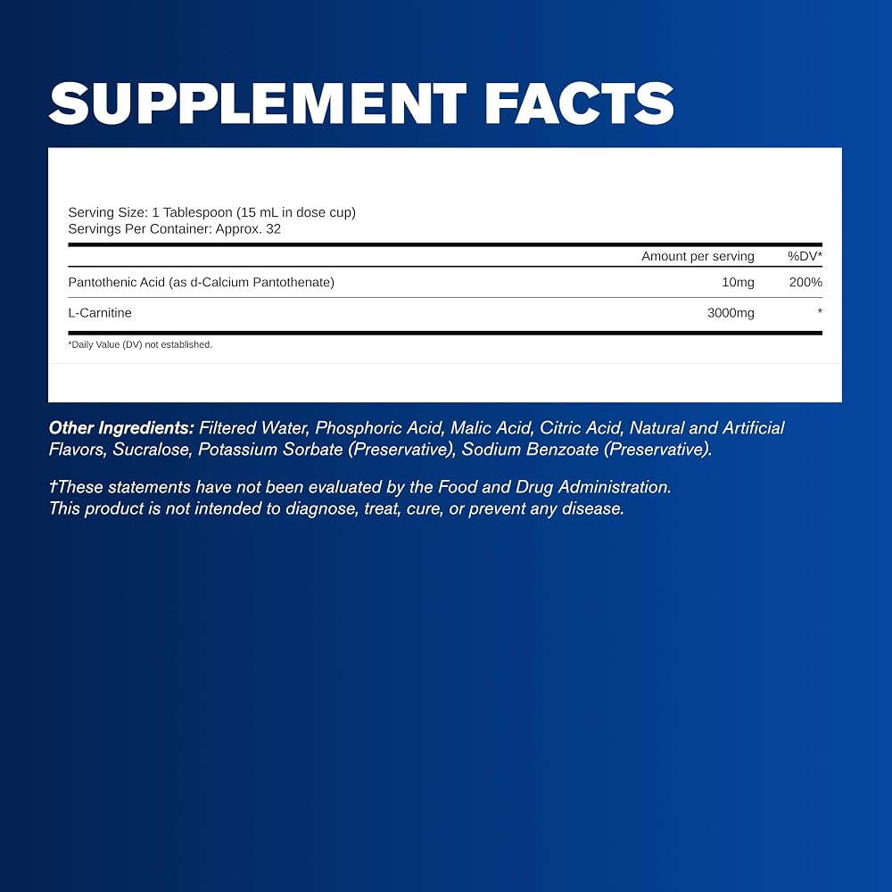 GAT SPORT L-Carnitine 3000 mg Liquid - 16 Fl Oz - image 3