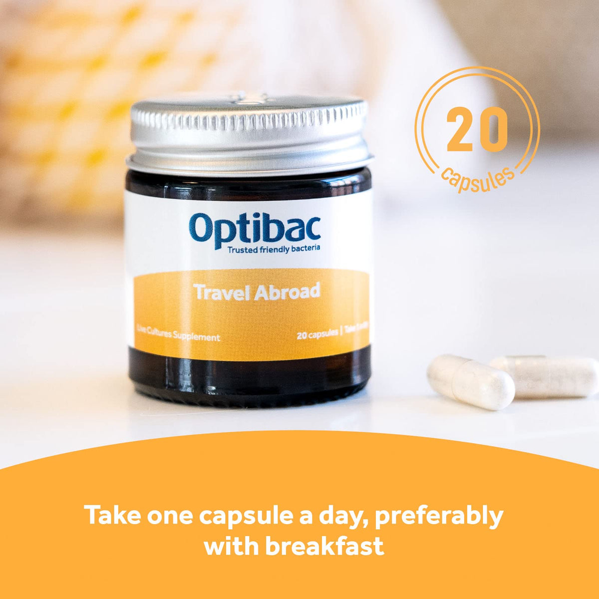 Optibac Probiotics for Travelling Abroad - 20 Vegetarian Capsules - image 5