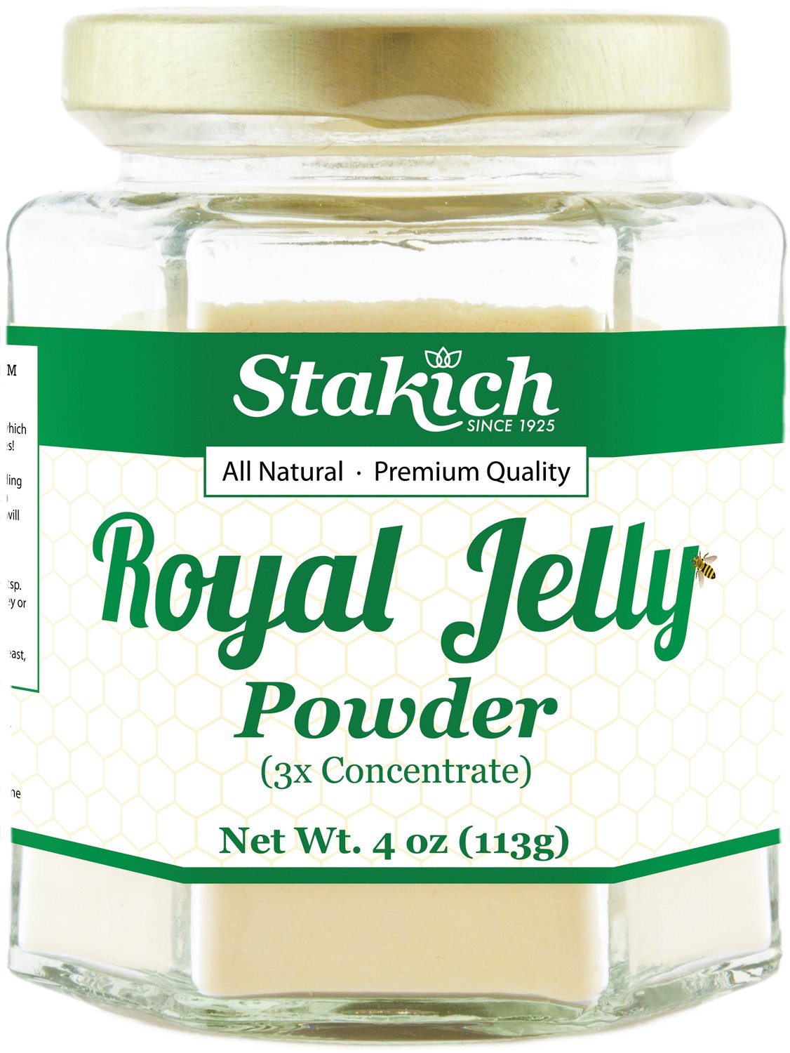 Stakich Freeze Dried Fresh Royal Jelly Powder - 3X Concentrate