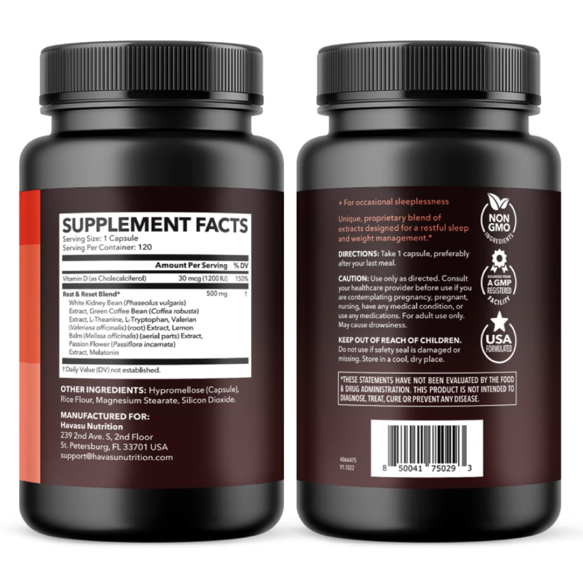Havasu Nutrition Night Time Fat Burner - 120 Capsules - image 9