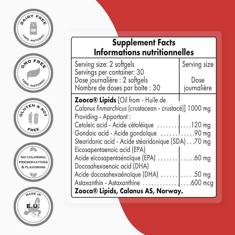 Supersmart Arctic Plankton Oil 1000mg Omega-3 - 60 Softgels - image 4