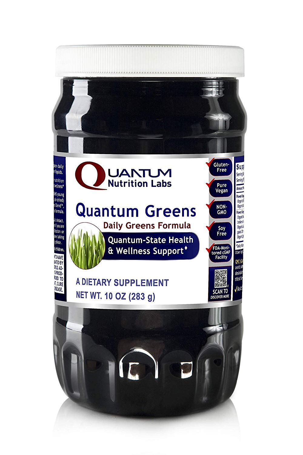 Quantum Nutrition Labs Organic Greens Super Greens Powder - 10 oz