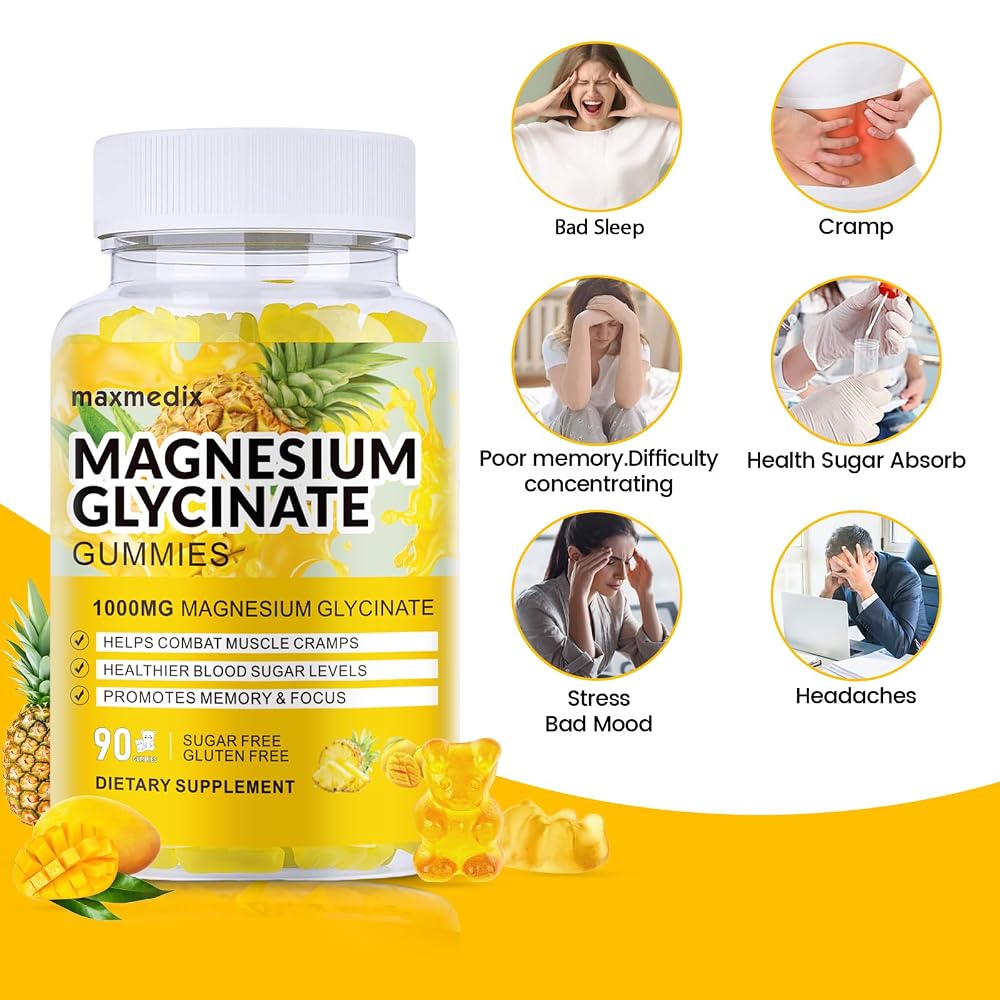 maxmedix Magnesium Glycinate Gummies 1000mg