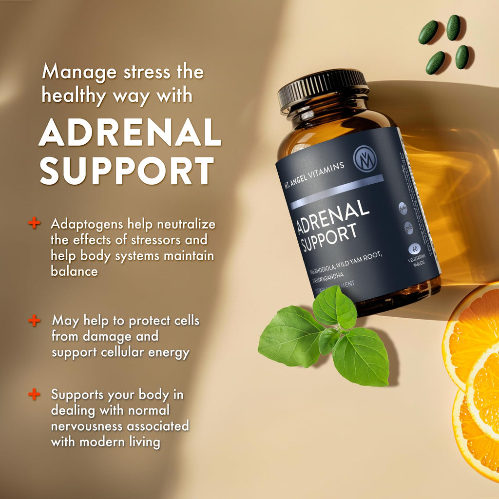 Mt. Angel Vitamins Adrenal Support with Ashwagandha - 60 Tablets - image 5