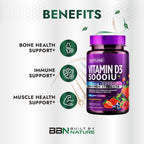 Built by Nature Chewable Vitamin D3 5000 IU - 60 Tablets - image 4