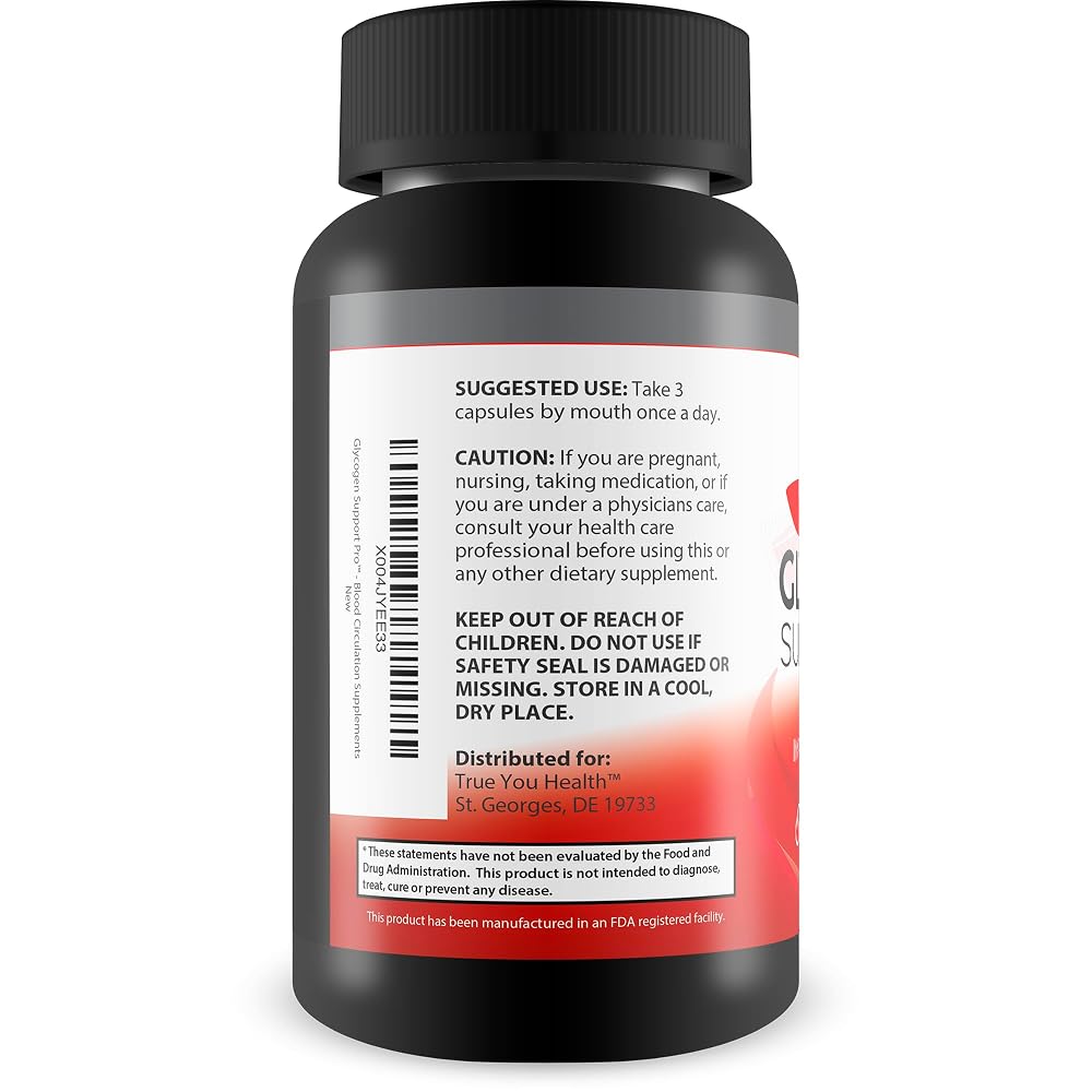 True You Health Glycogen Support Pro Blood Circulation - 90 Capsules - image 3