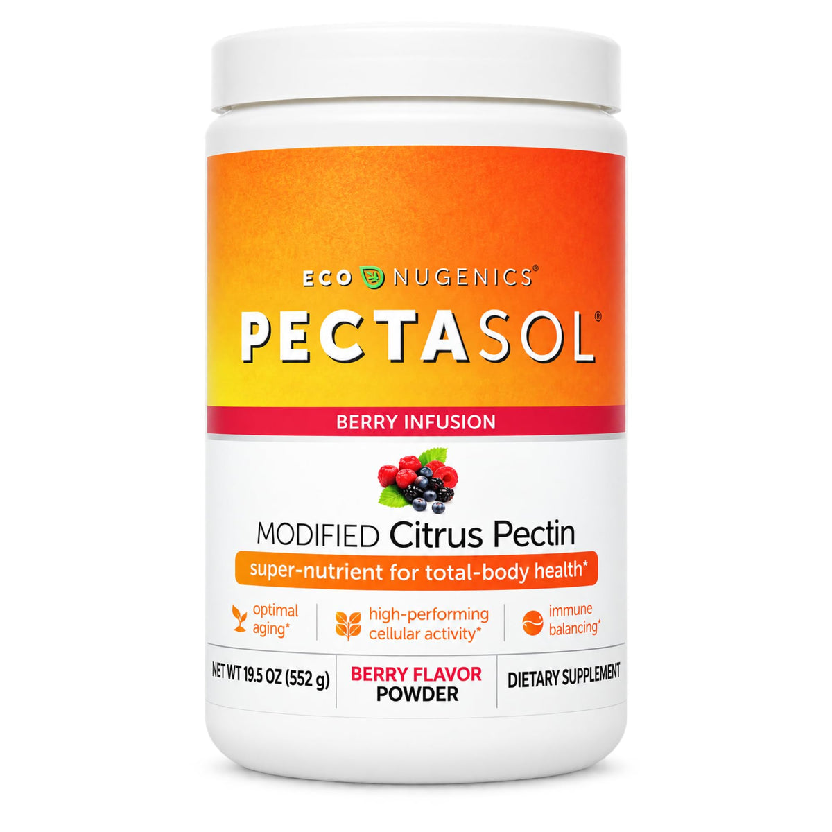 EcoNugenics PectaSol Modified Citrus Pectin Supplement