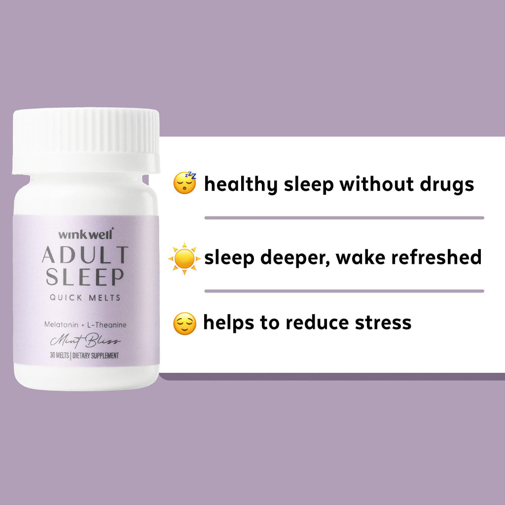 Wink Naturals Wink Well 3 mg Melatonin Sleep Melts - 30 Tablets - image 4