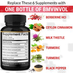 BMVINVOL Berberine Capsules with Ceylon Cinnamon