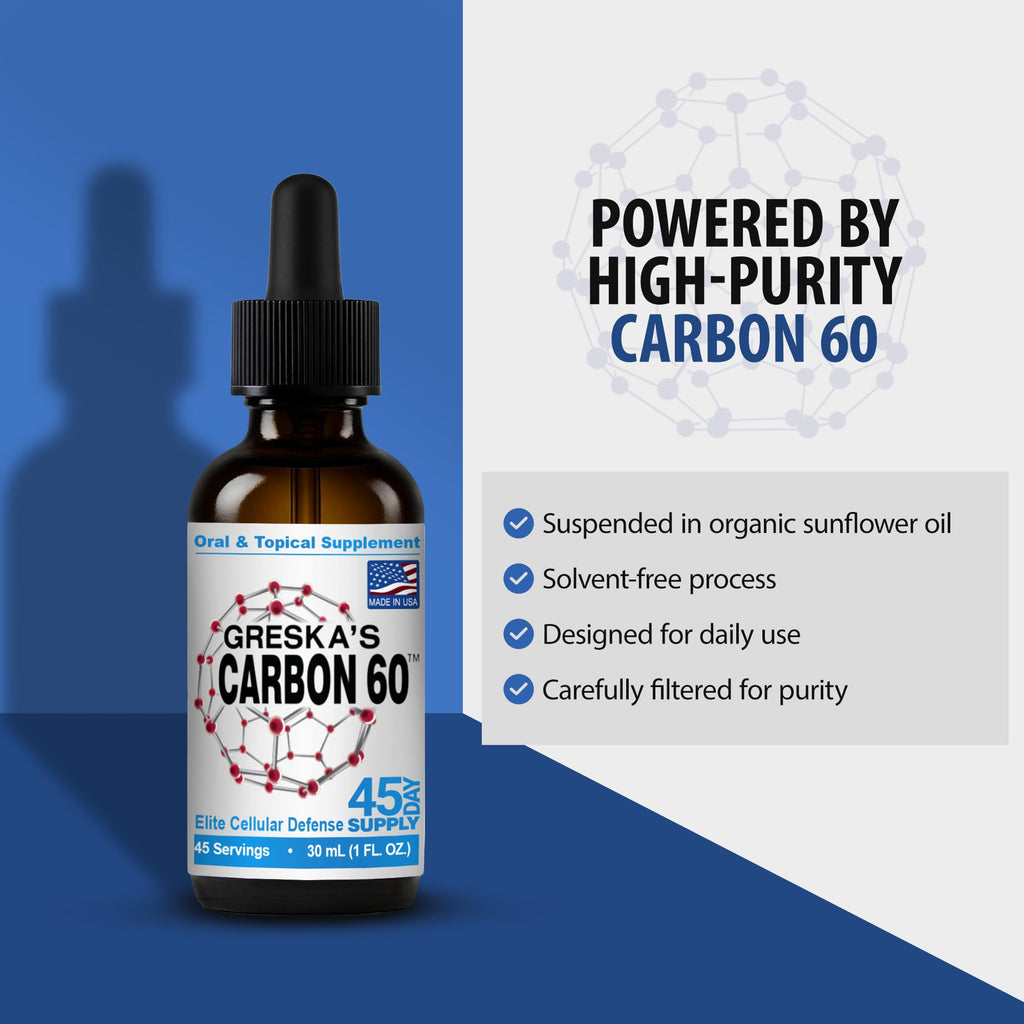 Greska's Carbon-60 Carbon 60 in Organic Sunflower Oil