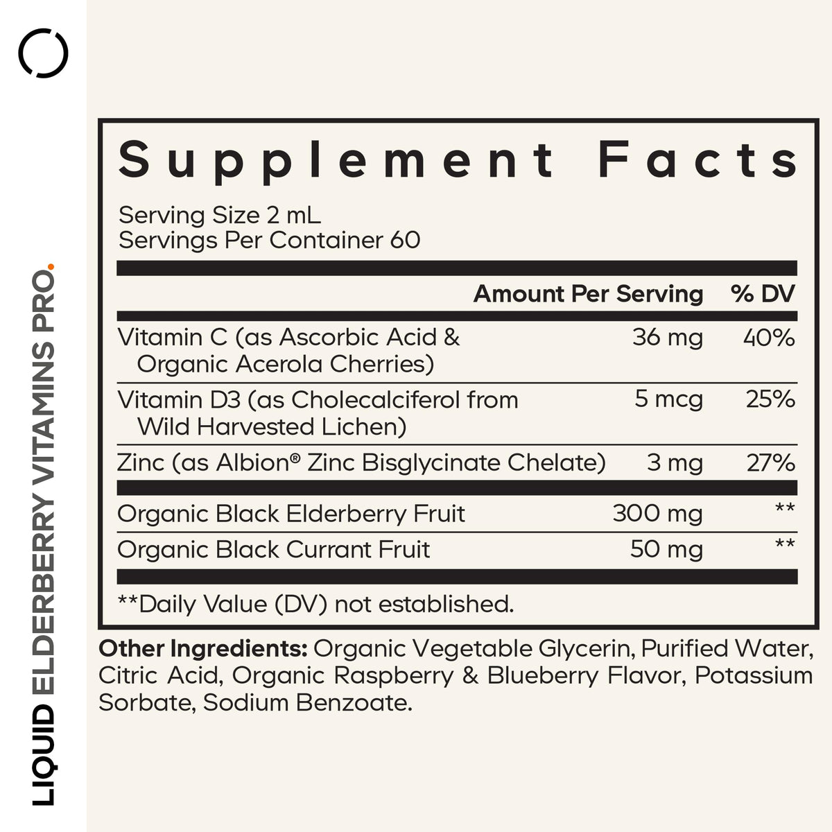 Codeage Elderberry Vitamins Pro Liquid with Vitamin C, D3, Zinc - 4 Fl Oz - image 2