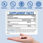 Genogna GABA with L-Theanine Supplement 1200mg - High Bioavailable