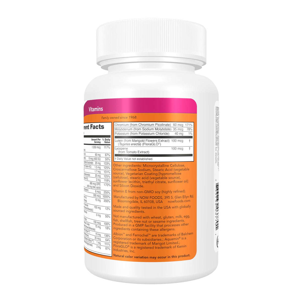 Now Supplements, Daily Vits™, One Tablet Daily with Lutein & Lycopene