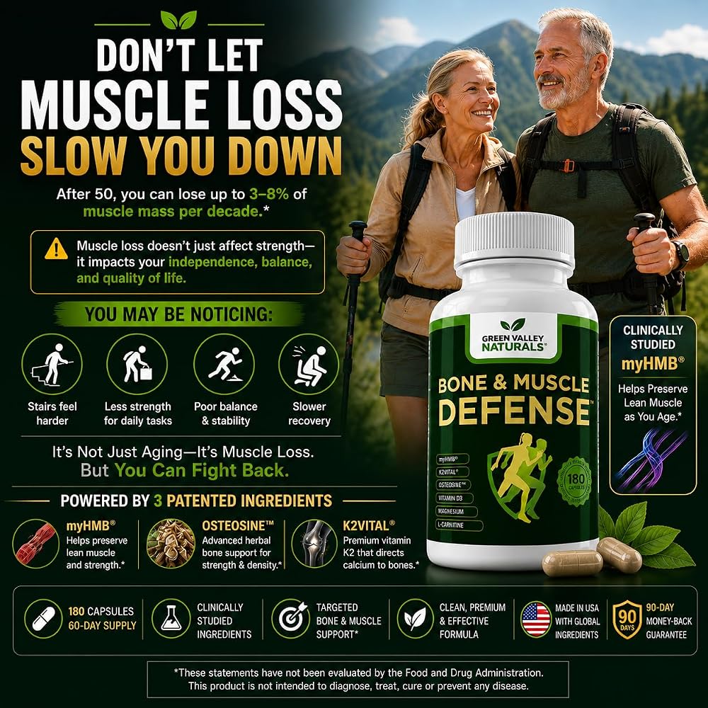 GREEN VALLEY NATURALS Bone and Muscle Defense
