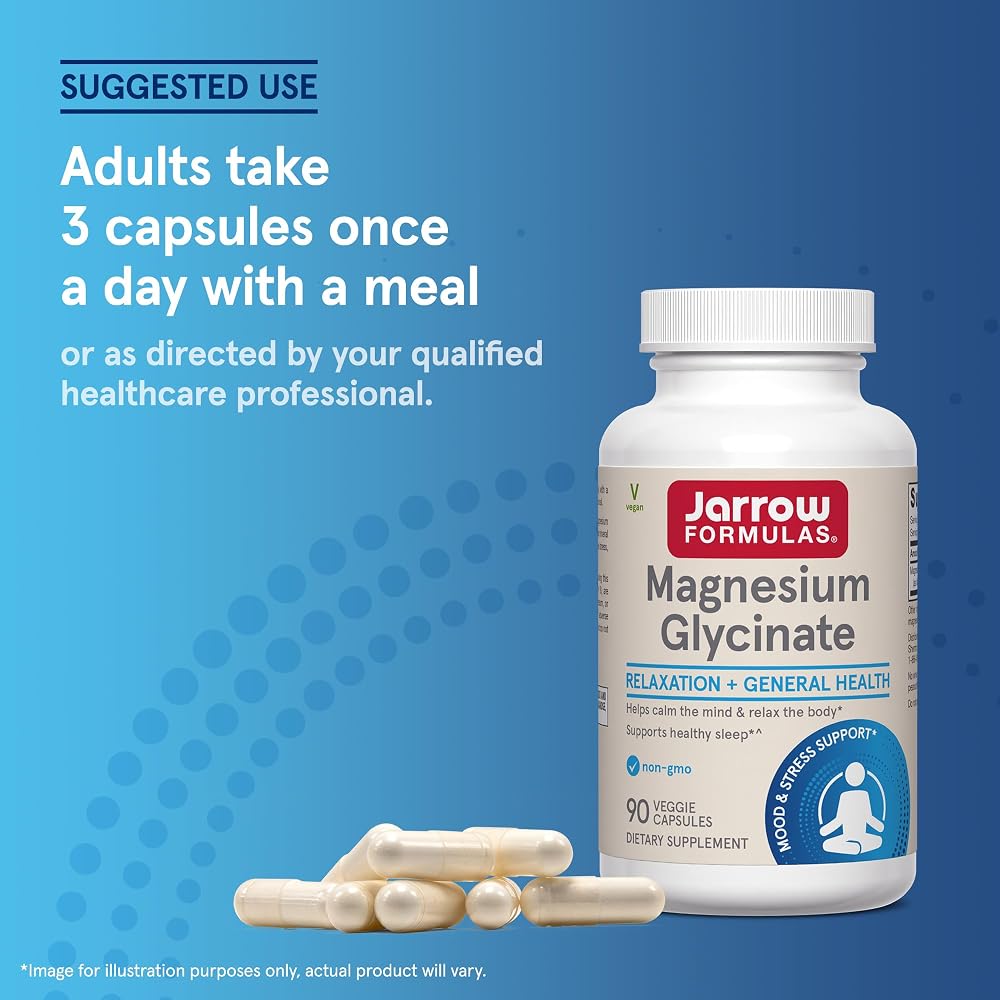 Jarrow Magnesium Glycinate for Sleep Support - 90 Capsules - image 6