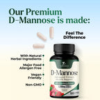 Nature's Nutrition D-Mannose 1000mg Per Serving - Cranberry