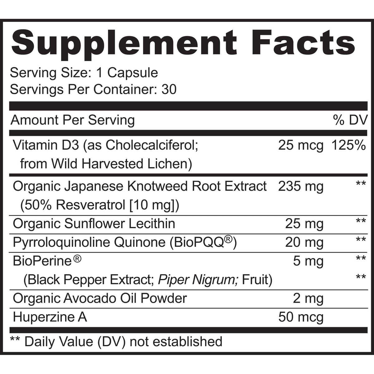MoxyVites PQQ MitoRestore Brain Supplement for Memory - 30 Vegan Capsules - image 2