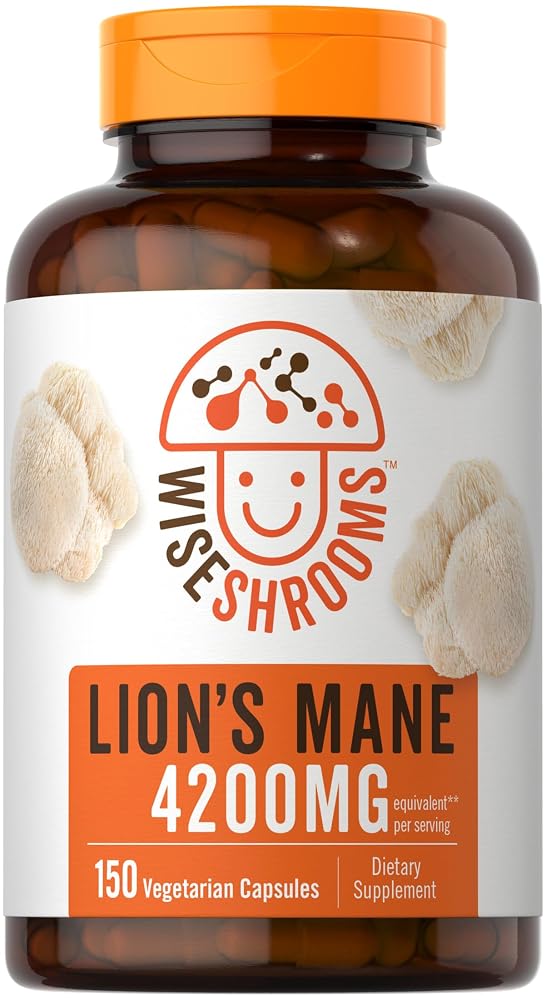 Carlyle Lions Mane Mushroom Supplement - 150 Vegetarian Capsules