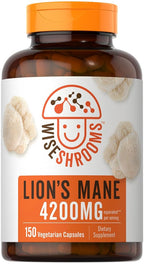 Carlyle Lions Mane Mushroom Supplement - 150 Vegetarian Capsules