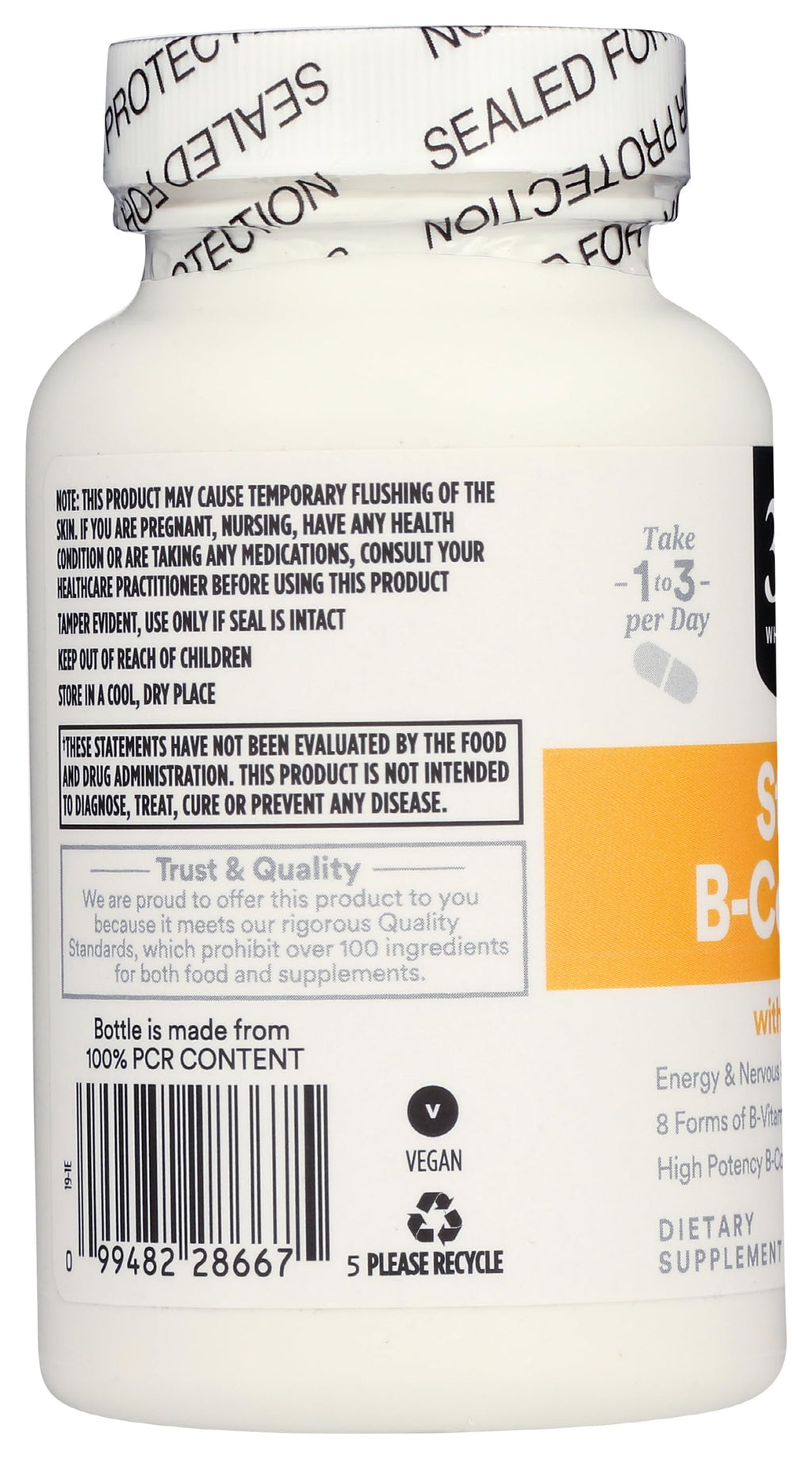 365 by Whole Foods Market Vitamin B Stress Complex - 90 Vegetarian Capsules - image 6