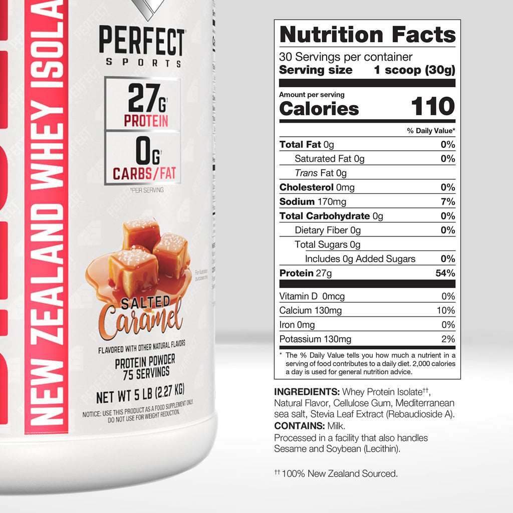 PERFECT SPORTS Diesel Whey Protein Isolate Salted Caramel - 5 lb - image 2