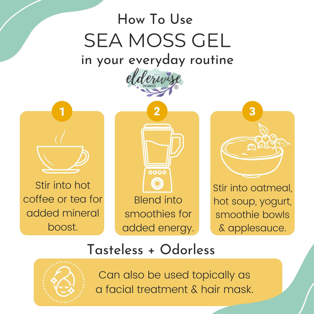Elderwise Golden Sea Moss Raw Wildcrafted Gracilaria - 2.5oz - image 5