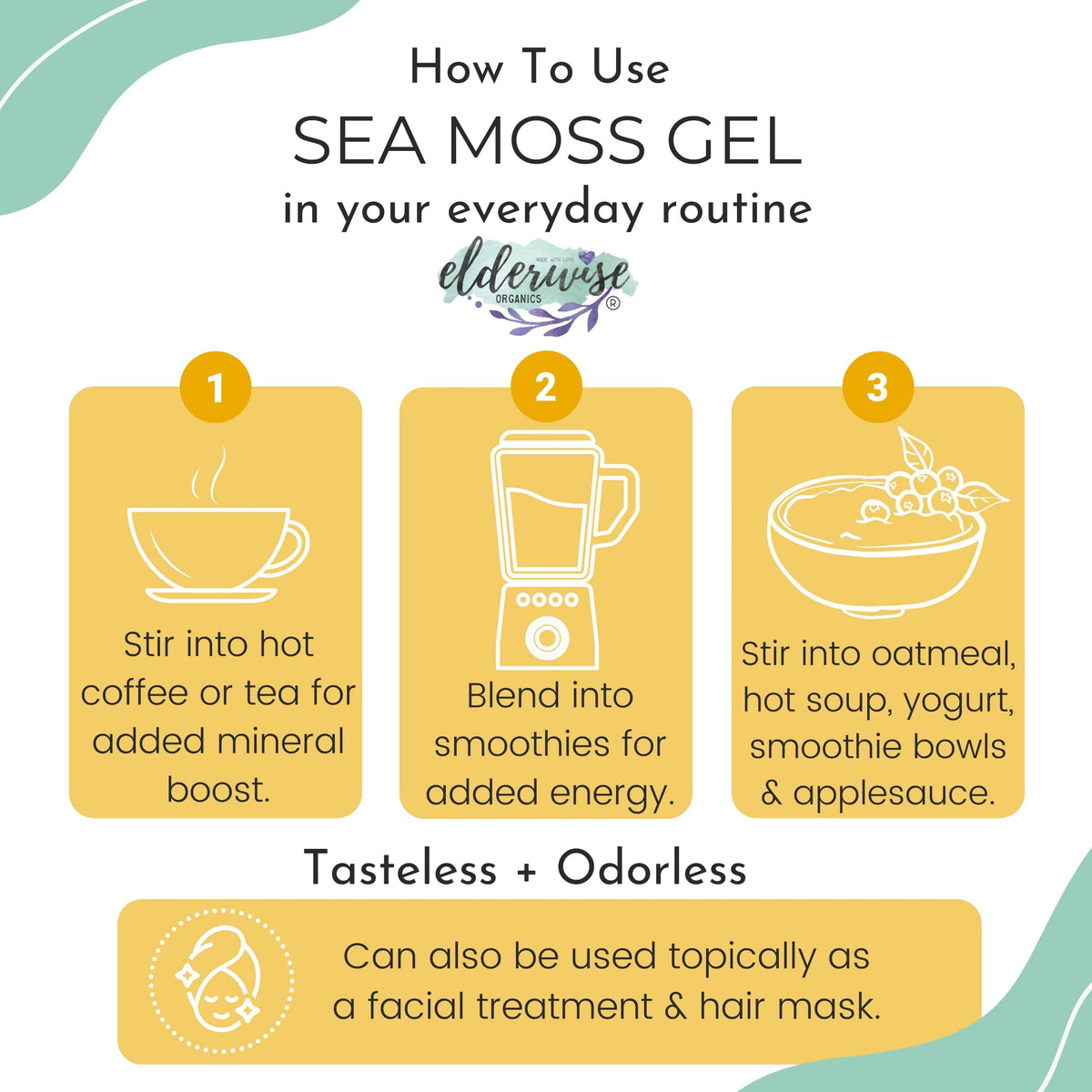 Elderwise Golden Sea Moss Raw Wildcrafted Gracilaria - 2.5oz - image 5