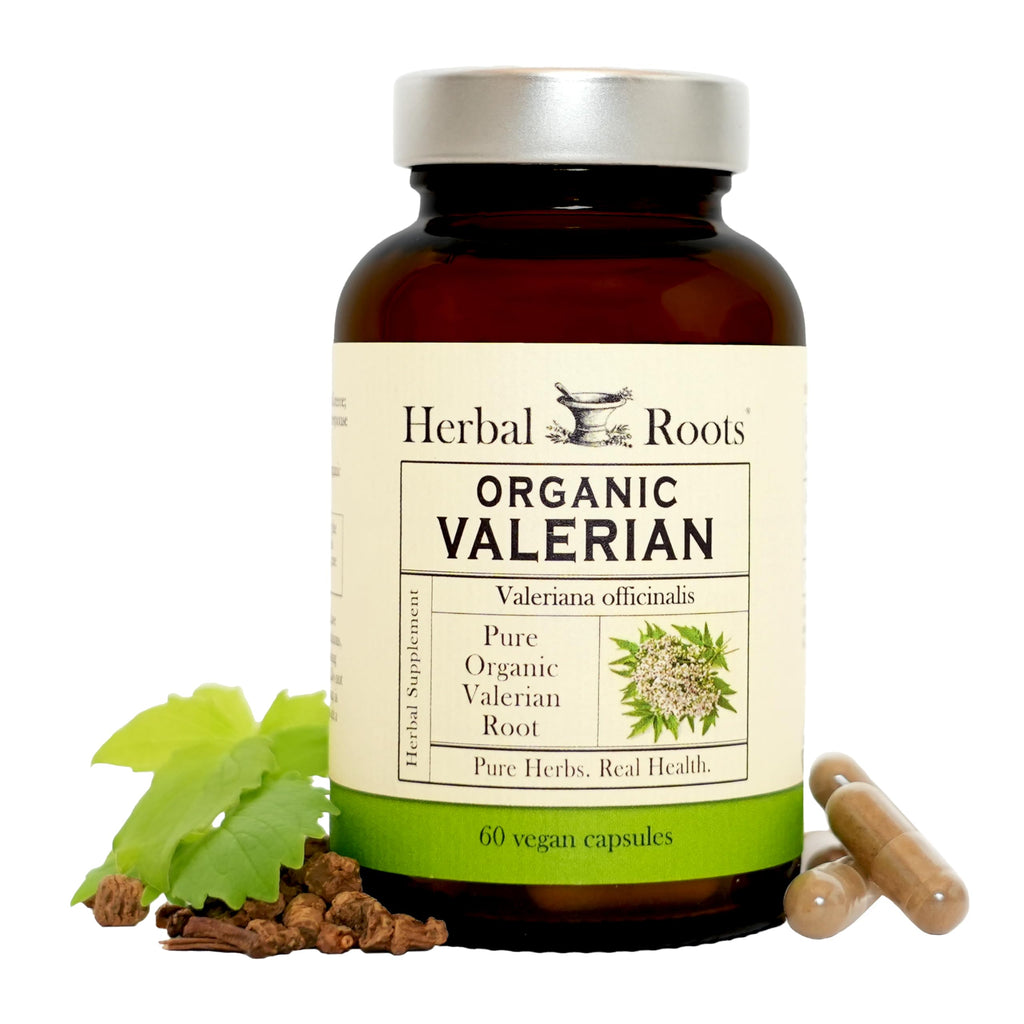 Herbal Roots Valerian Root Capsules for Sleep - 60 Vegan Capsules