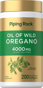 Piping Rock Oregano Oil Softgel Capsules - 200 Softgels