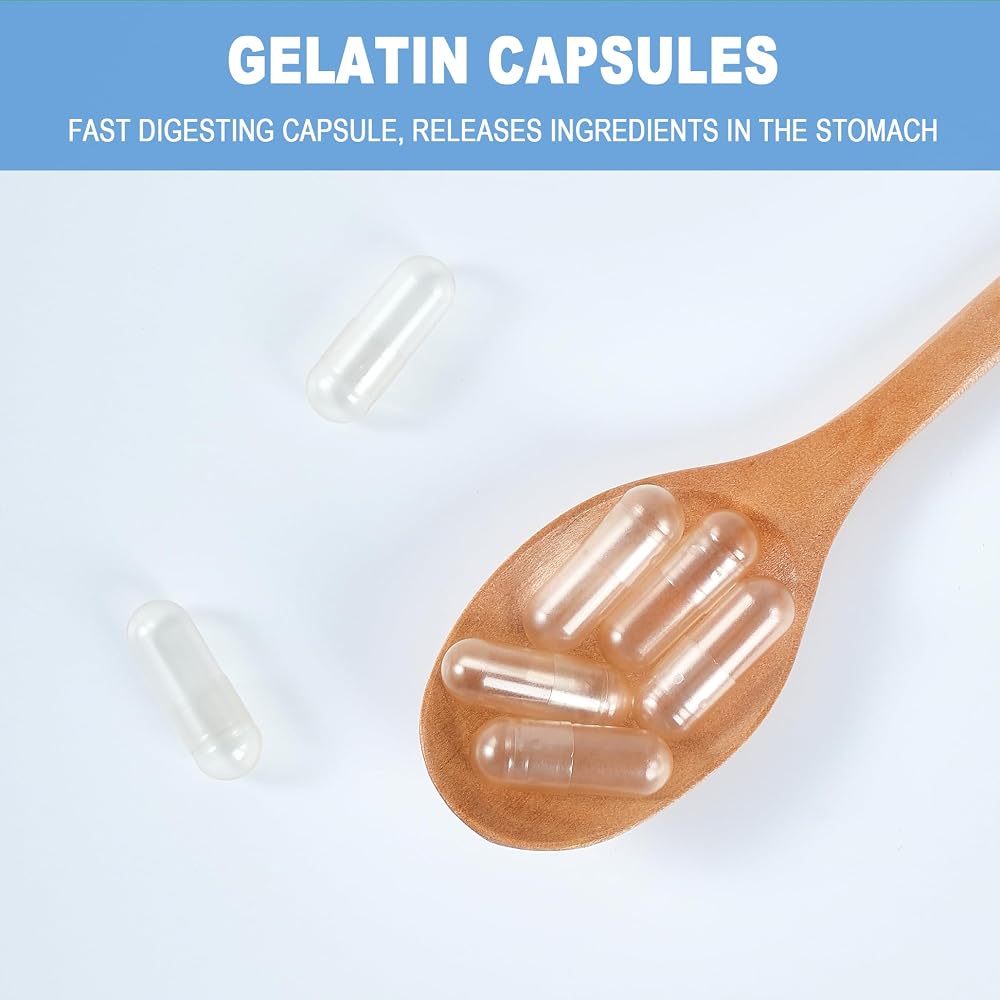 VGTPC Size 0 Pure Gelatin Empty Capsules - 5000 Count - image 4