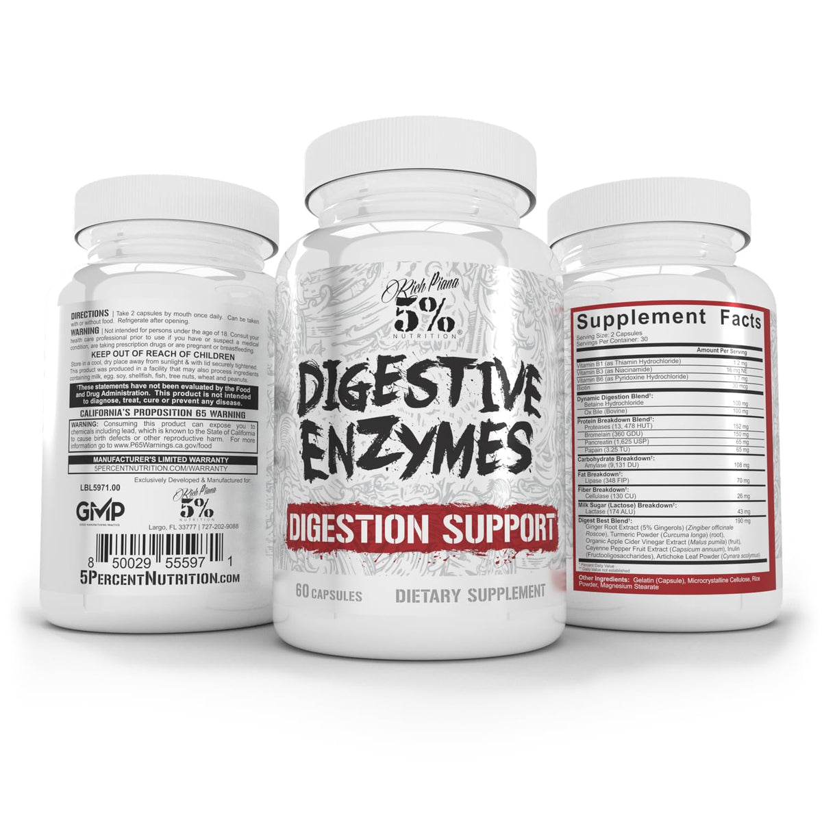 5% Nutrition Rich Piana Digestive Defender