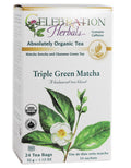 Celebration Herbals Triple Green Matcha Tea Organic - 24 Bags