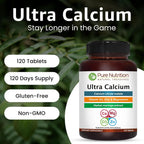 Pure Nutrition Ultra Calcium 1000mg with VIT D3 + K