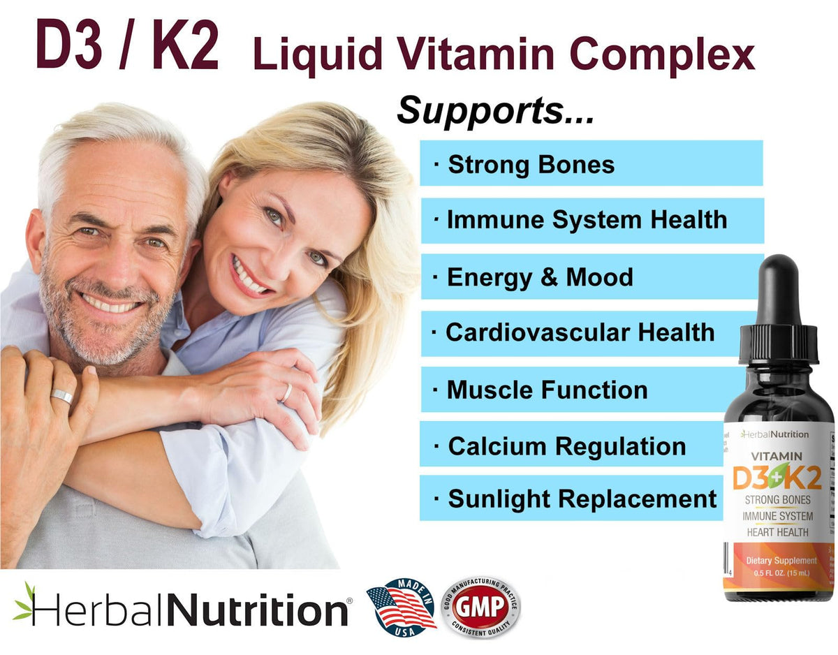 Herbal Nutrition Vitamin D3 K2 Liquid & Immuno Complete Bundle - image 4
