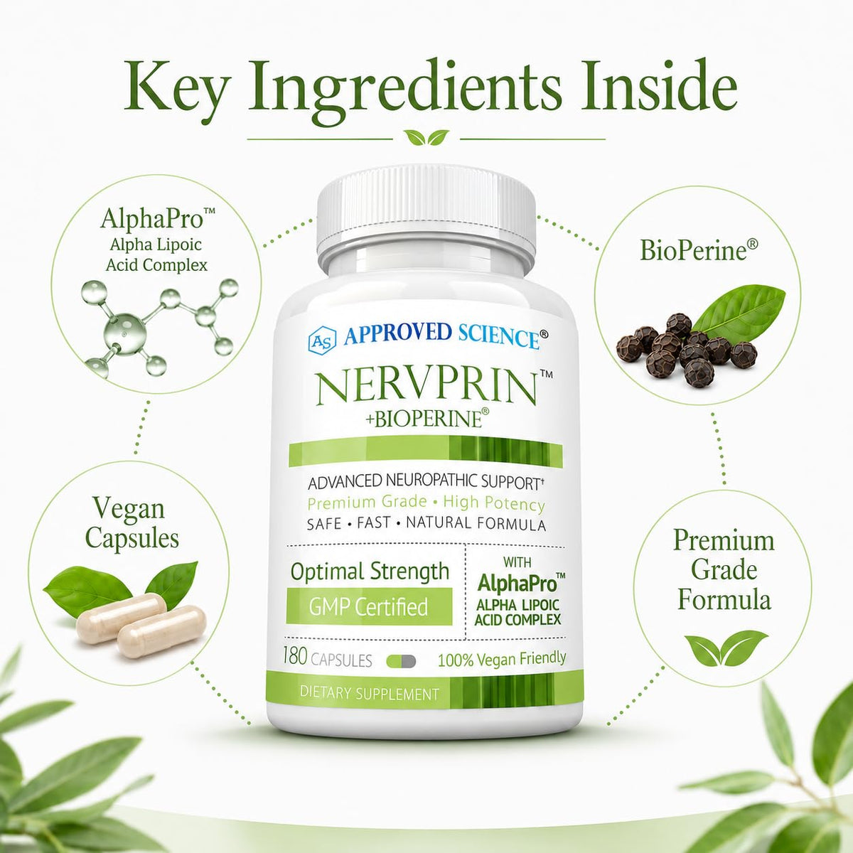 Approved Science® Nervprin - 60 Capsules