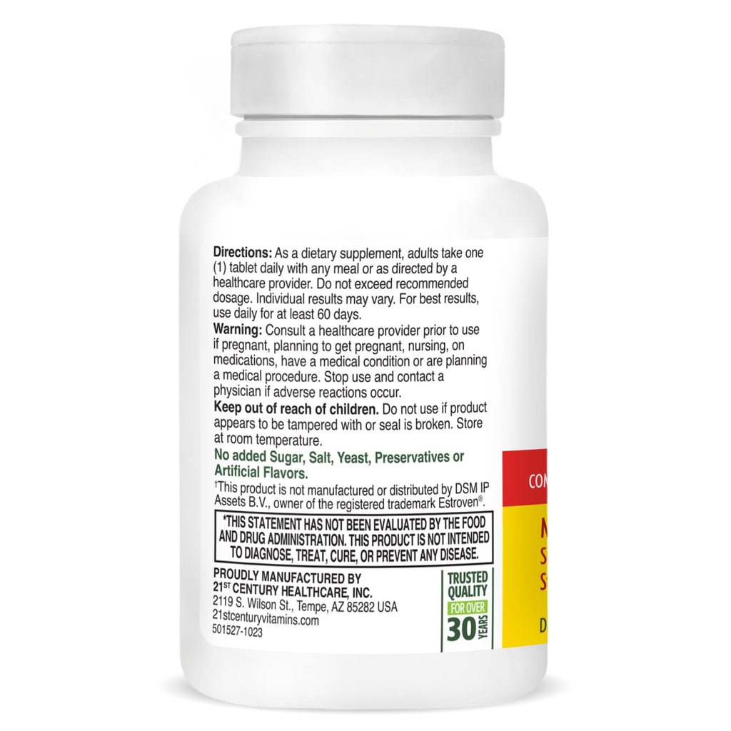 21st Century Estro Support Max + Energy Vegetarian Capsules - 30 Count - image 6