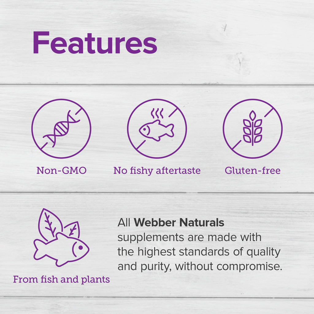 Webber Naturals Triple Omega 3 6 9 Fish Oil - 180 Softgels - image 2