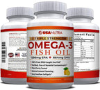 USANUTRA Triple Strength Omega-3 Fish Oil 3600mg - 120 Softgels