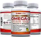 USANUTRA Triple Strength Omega-3 Fish Oil 3600mg - 120 Softgels