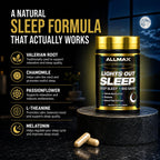 ALLMAX Lights Out Sleep Melatonin & Valerian Root - 60 Capsules - image 2