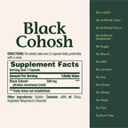 Nature's Bounty Black Cohosh Root 540 mg - 100 Capsules - image 6